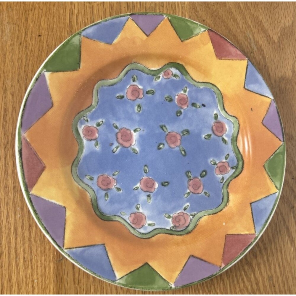 Sweet Shoppe Sango Salad Plate Apple Strudel 3025 Garden Party Whimsical 7.5"